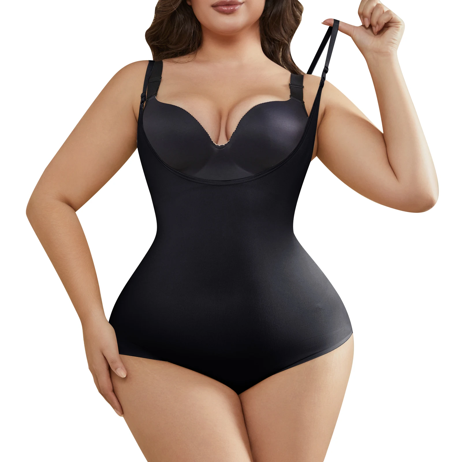 Plus Size Open Bust Shapewear Tummy Control Bodysuits for Women Plus Size Seamless Compression High Waisted Body Shaper
Plus Size Open Bust Shapewear Tummy Control Bodysuits for Women Plus Size Seamless Compression High Waisted Body Shaper