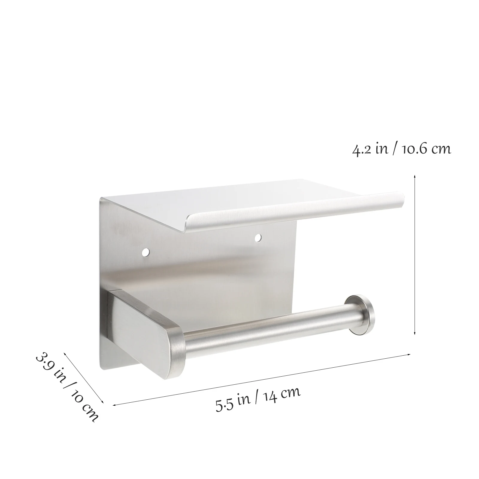 Настенный держатель для рулона салфеток, нержавеющий держатель для туалетной бумаги из нержавеющей стали, влагостойкая полка для хранения, без дырокола 
Настенный держатель для рулона салфеток, нержавеющий держатель для туалетной бумаги из нержавеющей стали, влагостойкая полка для хранения, без дырокола