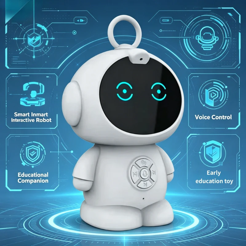 Smart AI Robot WiFi Early Education Toys for Children Speech Recognition & Voice Interactive Educational Learning Machine