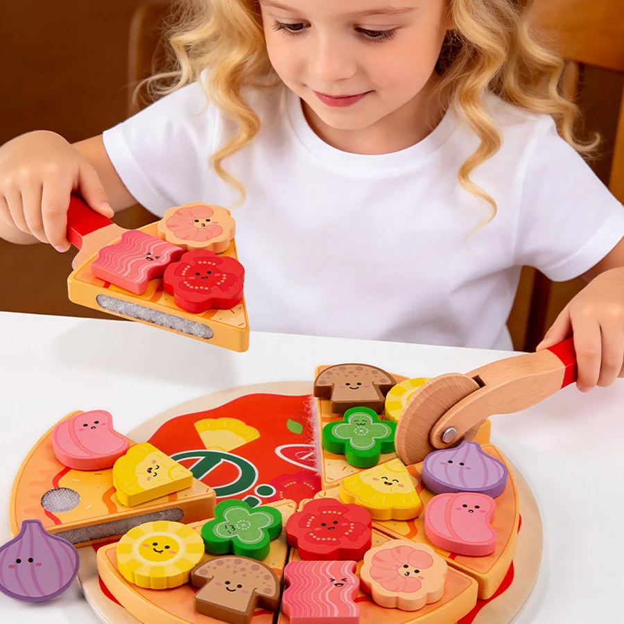 Wooden Simulated Cutting Pizza Pretend Play Toy Educational Kitchen Cooking House Color Recognition Game for Kids Years Gift
Wooden Simulated Cutting Pizza Pretend Play Toy Educational Kitchen Cooking House Color Recognition Game for Kids Years Gift