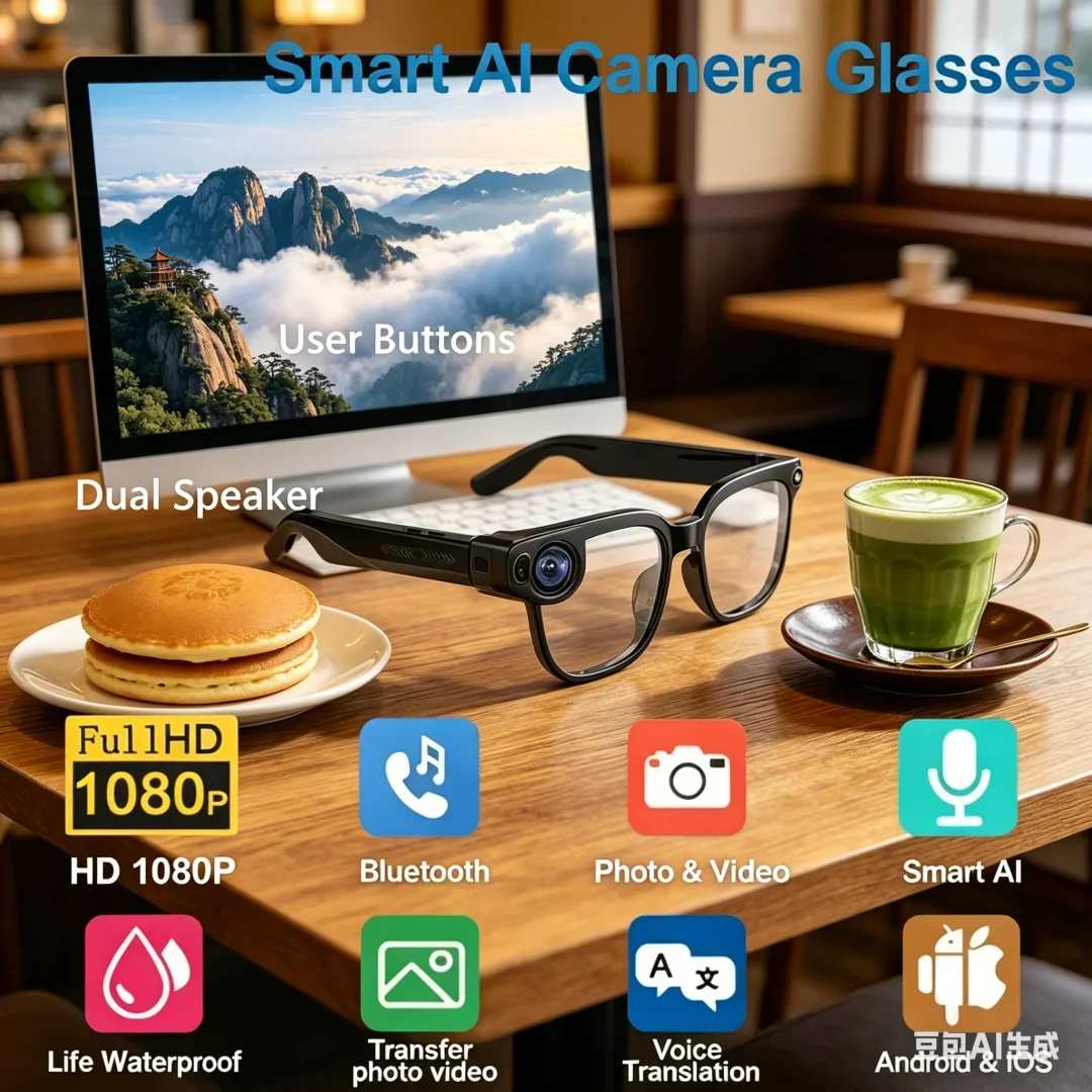 Noble AI Smart Glasses 8K HD Photochromic Multifunction Bluetooth Calling Voice Assistant Music Player Translate Camera
Noble AI Smart Glasses 8K HD Photochromic Multifunction Bluetooth Calling Voice Assistant Music Player Translate Camera
