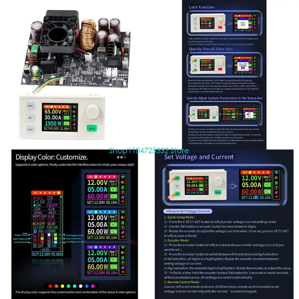 P5EA Digital Constant Voltages Current Regulator Featuring Double Serial port Firmware Upgrades and Anti Backflow Protections
P5EA Digital Constant Voltages Current Regulator Featuring Double Serial port Firmware Upgrades and Anti Backflow Protections