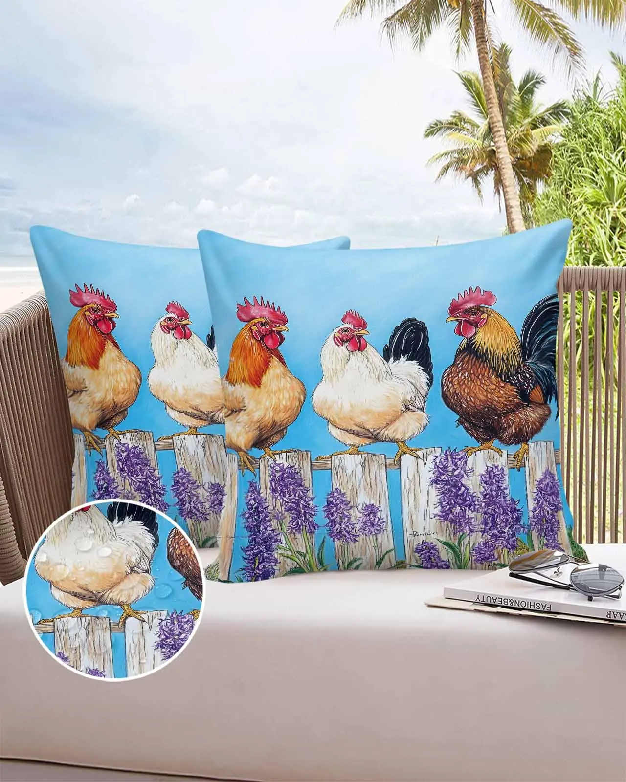 Watercolor Rooster Farm Flowers Sofa Cushion Cover Bed Pillow Cover Home Decorative Waterproof Pillow Cases
Watercolor Rooster Farm Flowers Sofa Cushion Cover Bed Pillow Cover Home Decorative Waterproof Pillow Cases