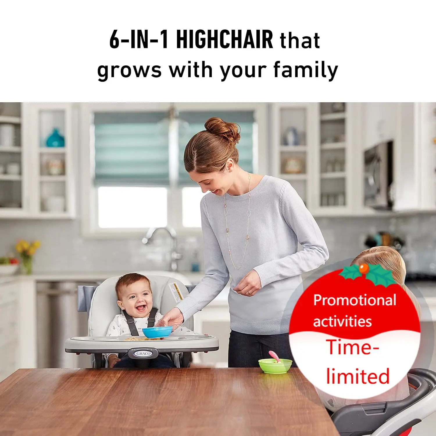 Graco® Blossom 6 in 1 Convertible High Chair Studio 22.5x41x29 Inch (Pack of 1)
Graco® Blossom 6 in 1 Convertible High Chair Studio 22.5x41x29 Inch (Pack of 1)