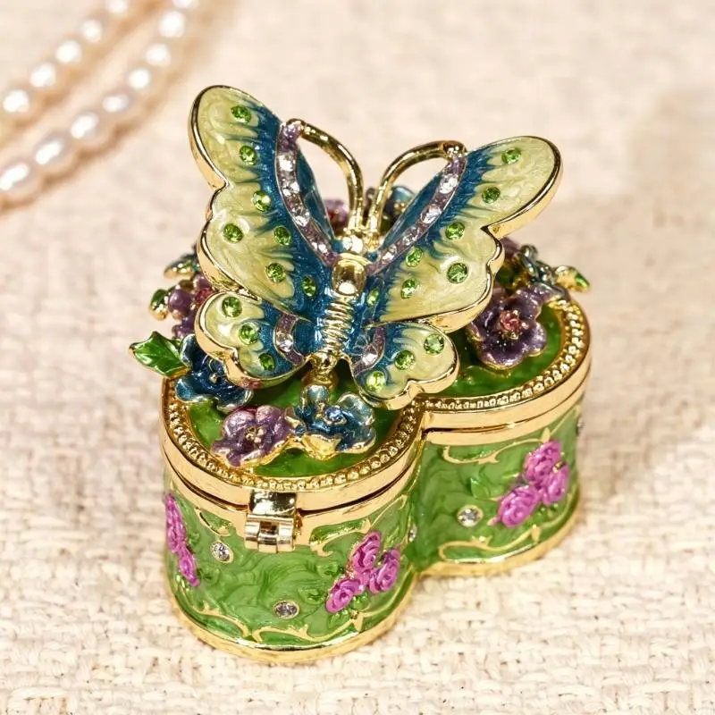 Alloy Jewelry Case Multifunctional Jewelry Box with Butterfly Alloy Texture Suitable for Travel Home Displaying
Alloy Jewelry Case Multifunctional Jewelry Box with Butterfly Alloy Texture Suitable for Travel Home Displaying
