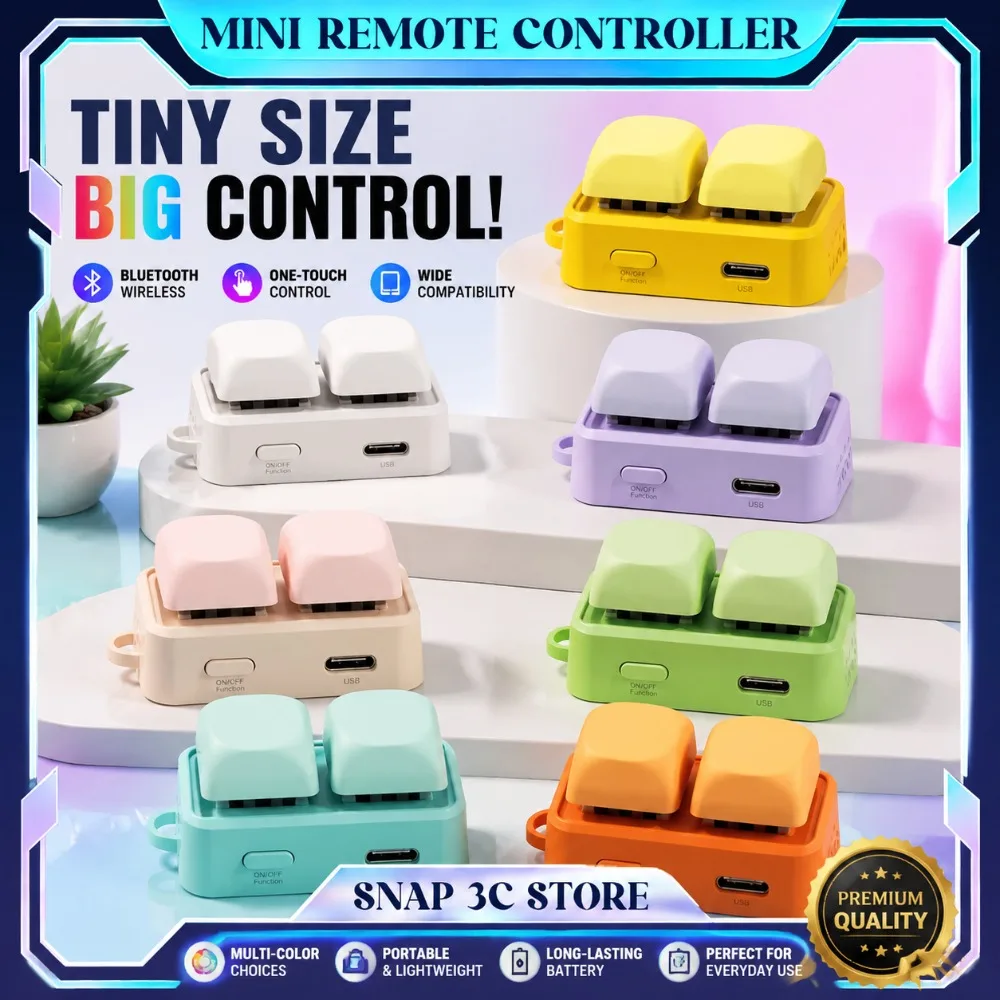 New HanLinYue Free2 Bluetooth Mini Mechanical Remote Controller Cute Page Turner for E-Ink Reader Tablet Phone Control
New HanLinYue Free2 Bluetooth Mini Mechanical Remote Controller Cute Page Turner for E-Ink Reader Tablet Phone Control
