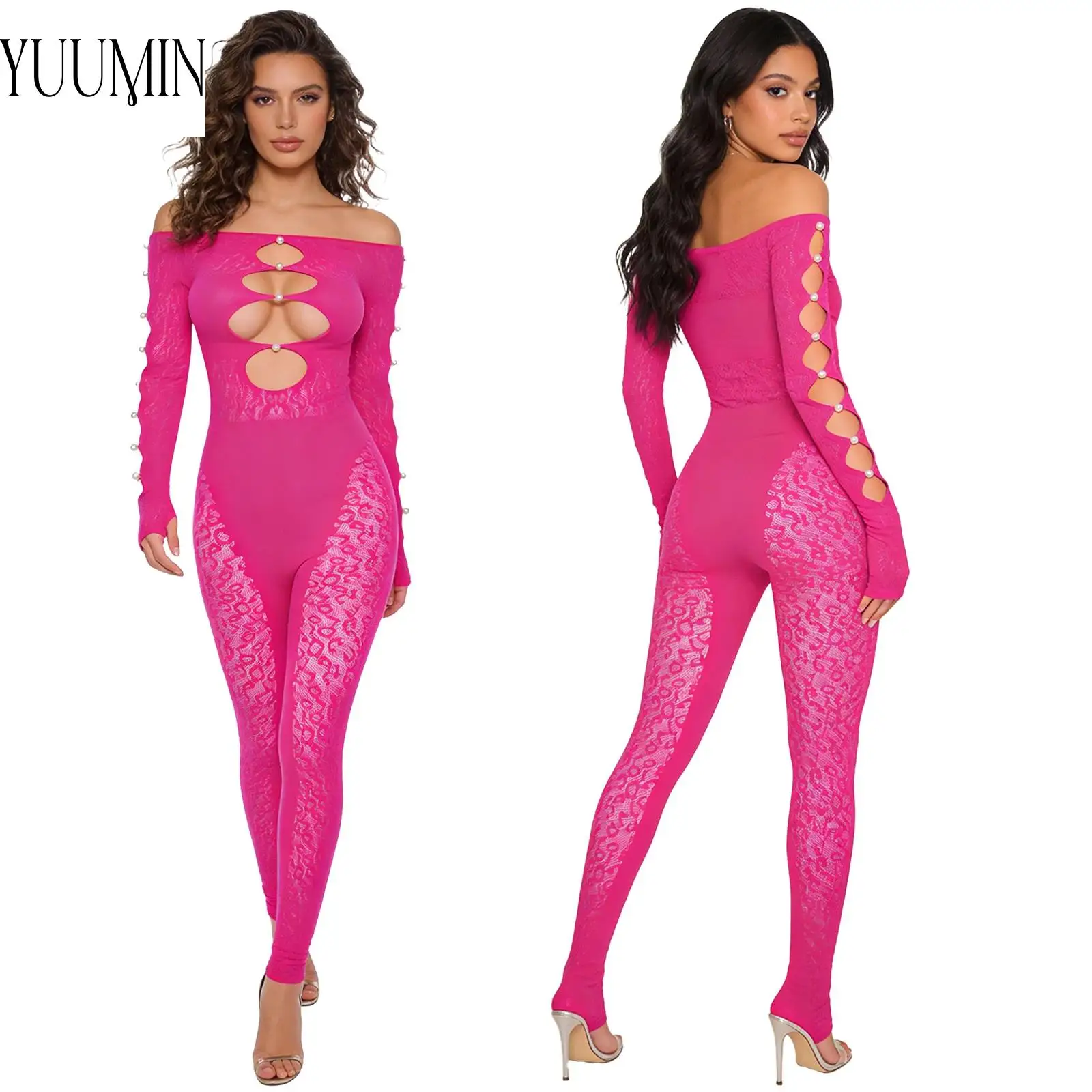 Женский комбинезон с открытыми плечами и вырезами, с длинными рукавами, искусственным жемчугом, прозрачный, эластичный, для клуба, музыкальных фестивалей и вечеринок
Женский комбинезон с открытыми плечами и вырезами, с длинными рукавами, искусственным жемчугом, прозрачный, эластичный, для клуба, музыкальных фестивалей и вечеринок