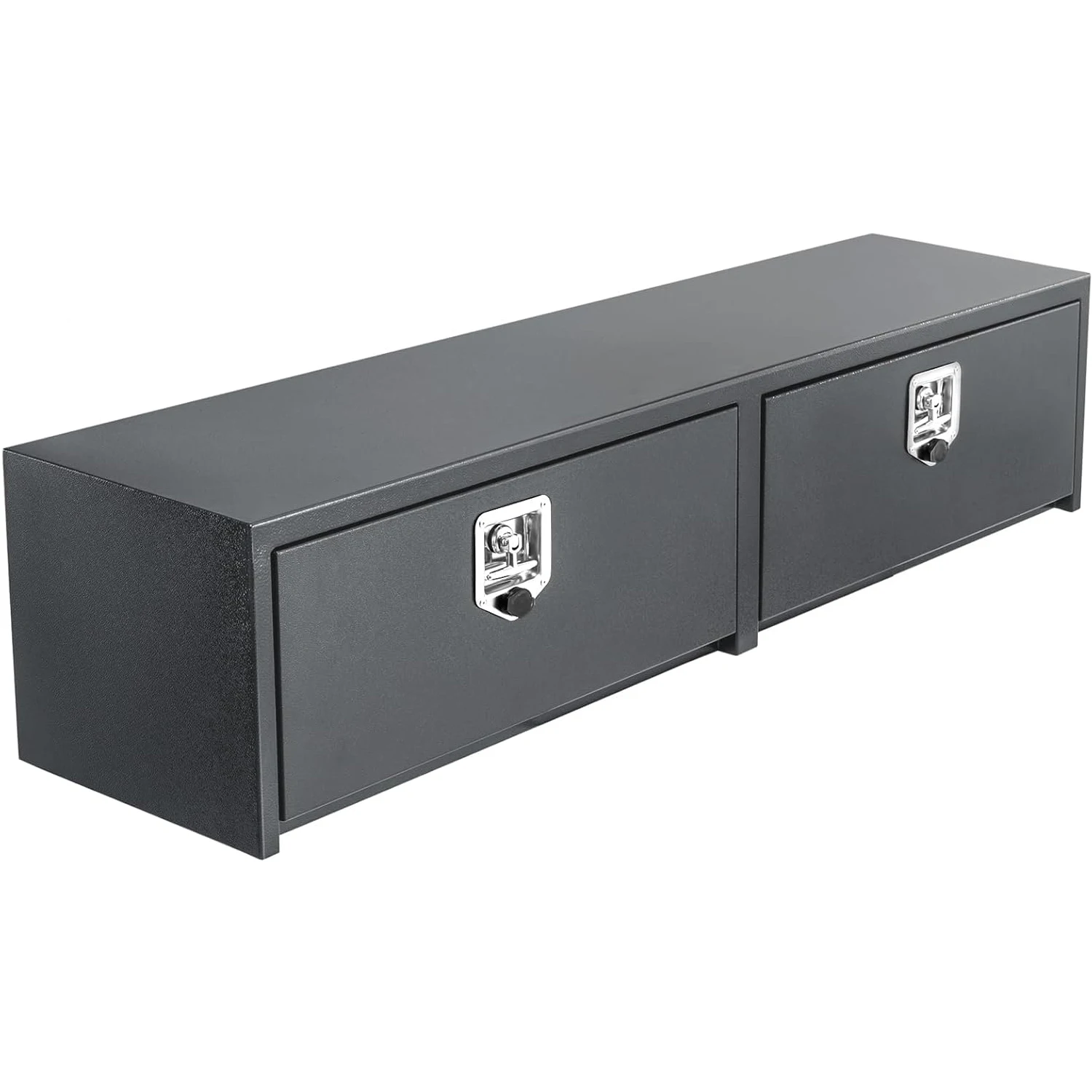 Black Steel Underbody Truck Tool Box with t-Handle Lock Latch, Truck Storage Organizer Tool Box Chest, Heavy Duty Under Body Toolbox for Pick Up, Truck, RV, Trailer,60 x 16 x 13 Inch
Black Steel Underbody Truck Tool Box with t-Handle Lock Latch, Truck Storage Organizer Tool Box Chest, Heavy Duty Under Body Toolbox for Pick Up, Truck, RV, Trailer,60 x 16 x 13 Inch