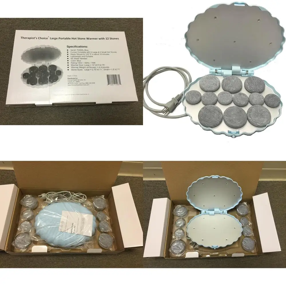 Portable Hot Stone Warmer with 12 Stones for Massage Therapy
Portable Hot Stone Warmer with 12 Stones for Massage Therapy