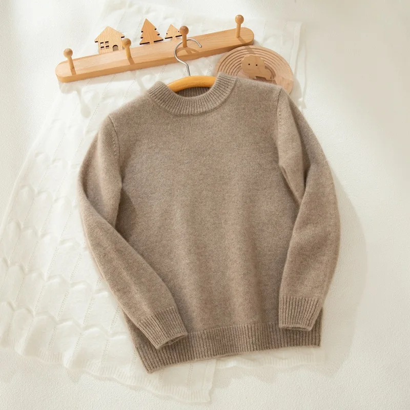 Boys wool Sweater Thickened Winter 100% Pure Cashmere Knitted Sweater Girls O-neck Bottom Warm Base Sweater Kids cashmere Coat
Boys wool Sweater Thickened Winter 100% Pure Cashmere Knitted Sweater Girls O-neck Bottom Warm Base Sweater Kids cashmere Coat