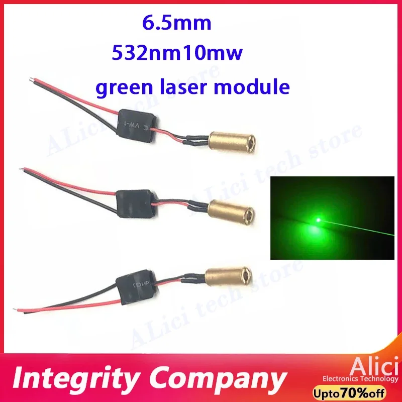 532nm10mw green laser module with a diameter of 6.5mm, small-sized green laser head, wired point laser head
532nm10mw green laser module with a diameter of 6.5mm, small-sized green laser head, wired point laser head
