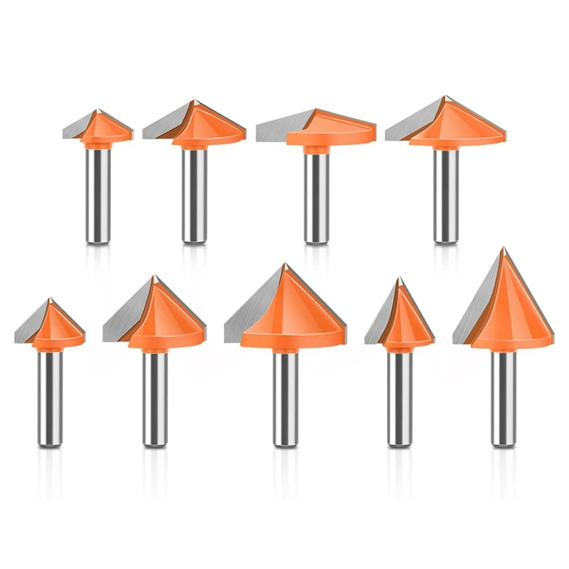 ABJI-Set 8Mm Handle 3D V-Shaped Knife 3D Computer Engraving Knife Woodworking Knife V-Shaped Milling Cutter
ABJI-Set 8Mm Handle 3D V-Shaped Knife 3D Computer Engraving Knife Woodworking Knife V-Shaped Milling Cutter