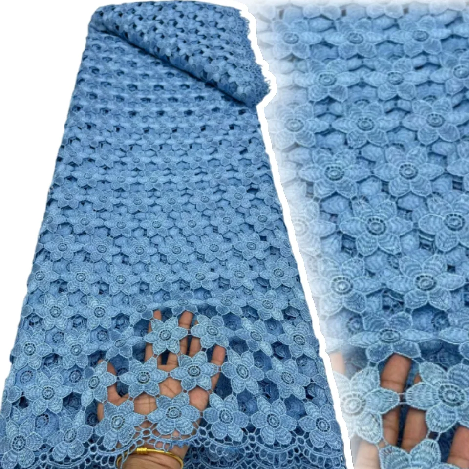 African Guipure Cord Lace Fabric 2026 High Quality Nigerian Chemical Lace Fabric Water Soluble Lace for Sewing Dresses 3116
African Guipure Cord Lace Fabric 2026 High Quality Nigerian Chemical Lace Fabric Water Soluble Lace for Sewing Dresses 3116