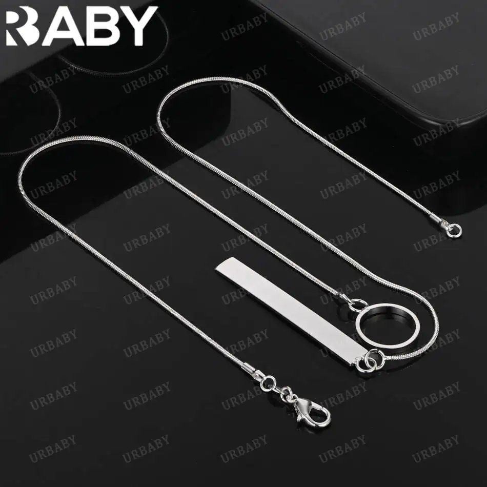 URBABY 925 Sterling Silver 45cm Bar Thin Necklace For Women Men Anniversary Gift Popular Wild Fashion Romantic Jewelry
URBABY 925 Sterling Silver 45cm Bar Thin Necklace For Women Men Anniversary Gift Popular Wild Fashion Romantic Jewelry