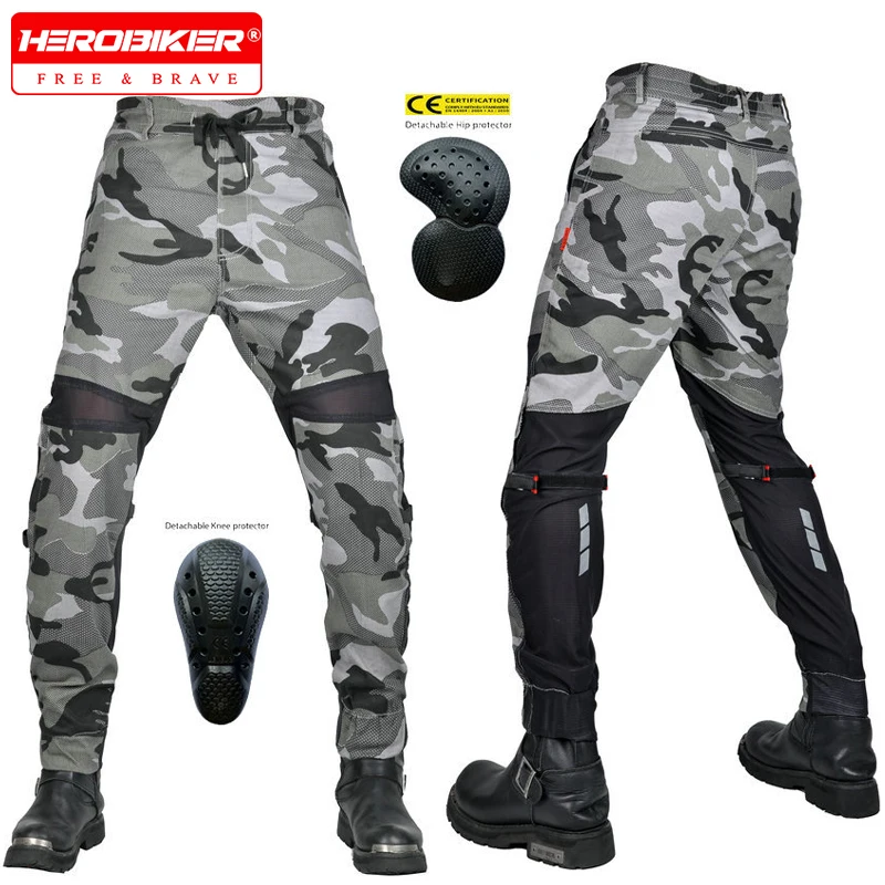 Summer Air-tight Motorcycle Riding Pants Bidirectional Mesh Breathable Trousers Camouflage Anti-drop Pants For Men
Summer Air-tight Motorcycle Riding Pants Bidirectional Mesh Breathable Trousers Camouflage Anti-drop Pants For Men