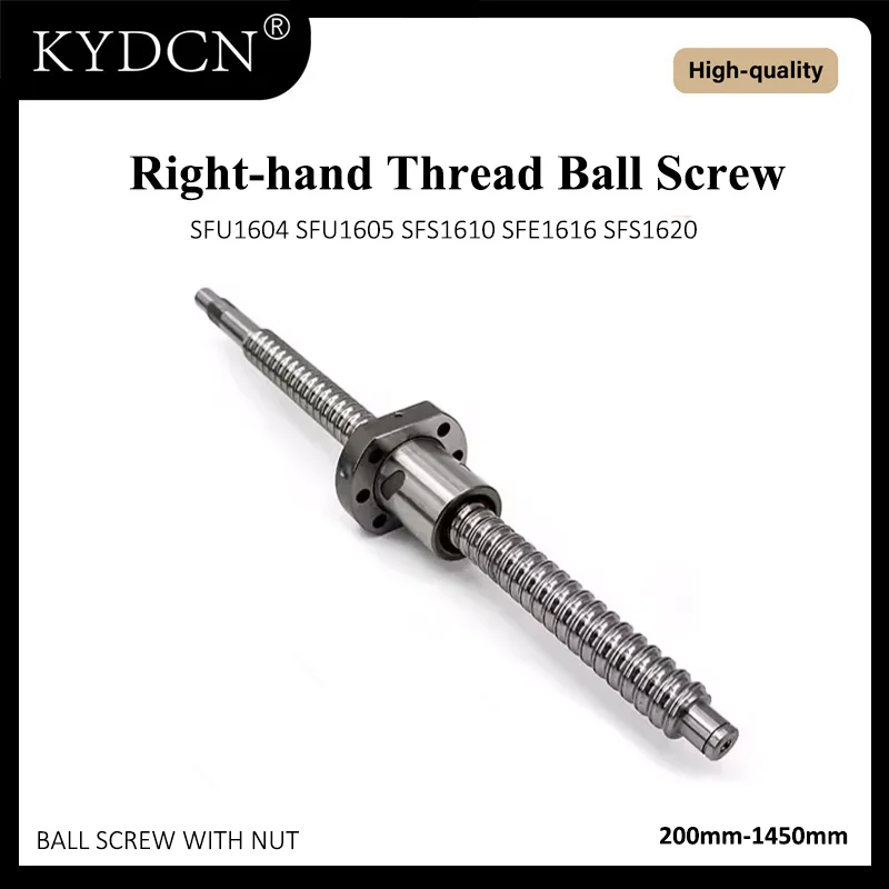 200mm to 1450mm 16mm SFU1605 SFU1610 SFE1616 SFS1620 Rolled Ball Screw With Ball Nut Great Ball Screw Shaft for CNC 3D Printer
200mm to 1450mm 16mm SFU1605 SFU1610 SFE1616 SFS1620 Rolled Ball Screw With Ball Nut Great Ball Screw Shaft for CNC 3D Printer