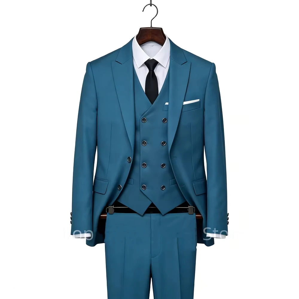 High Quality Men Wedding Suits Fashion Male Business Social Dance Party Dress Peak Lapel Blazers Pants with Vest for Party Prom
High Quality Men Wedding Suits Fashion Male Business Social Dance Party Dress Peak Lapel Blazers Pants with Vest for Party Prom