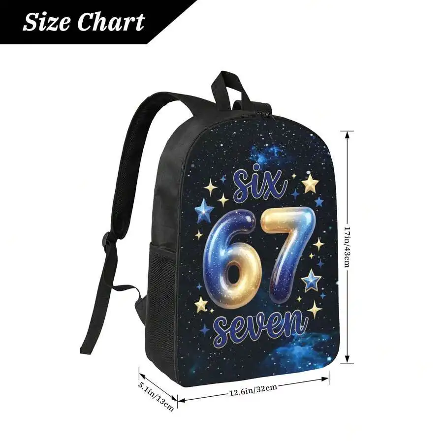 Galaxy Six Seven Print Backpack Large Capacity Lightweight Daily Travel Bag
Galaxy Six Seven Print Backpack Large Capacity Lightweight Daily Travel Bag