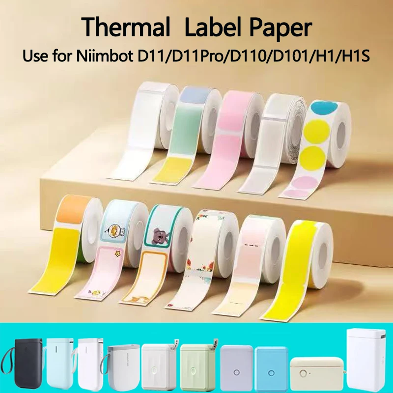 Niimbot D110/D11/D11Pro/D101/H1/H1S White Color Thermal Label Date Price Printing Paper Classification Waterproof Name Stickers
Niimbot D110/D11/D11Pro/D101/H1/H1S White Color Thermal Label Date Price Printing Paper Classification Waterproof Name Stickers