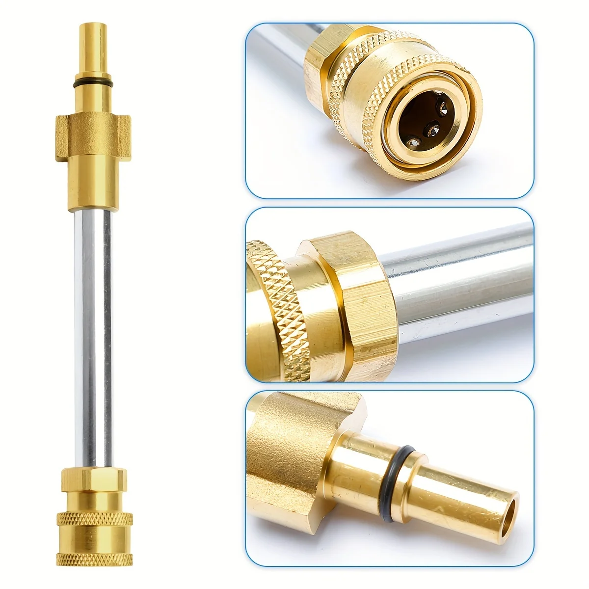 1pc Pressure Washer Adapter For Bosch AQT, 1/4'' Quick Connect Water Gun Head Adapter, Washer Spray Wand Couple
1pc Pressure Washer Adapter For Bosch AQT, 1/4'' Quick Connect Water Gun Head Adapter, Washer Spray Wand Couple