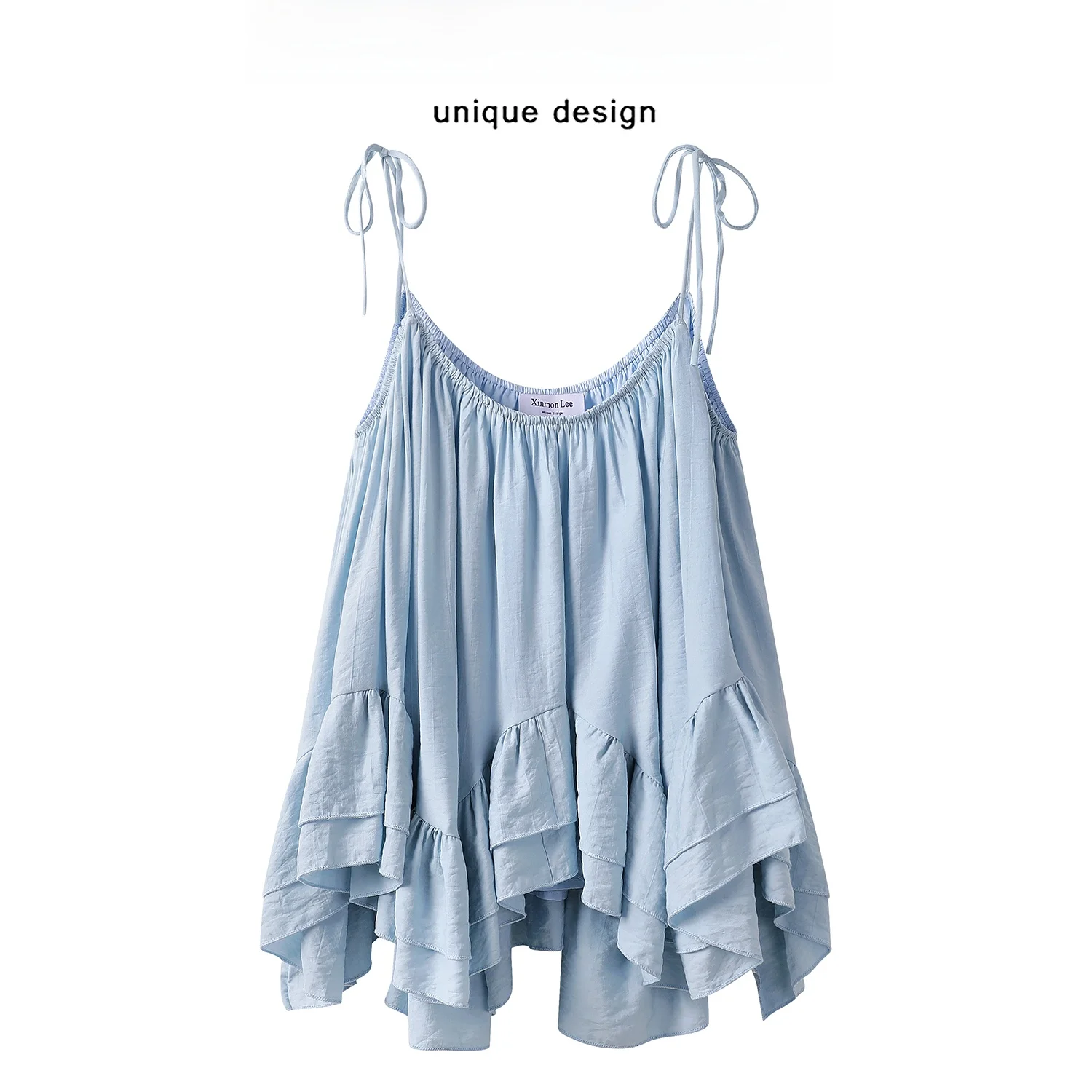 Blue Lace Trimmed Patchwork Strap Vest Summer Ele Pure Desire Holiday Sle Women's Tank Top Loose Fit ort Length ...
Blue Lace Trimmed Patchwork Strap Vest Summer Ele Pure Desire Holiday Sle Women's Tank Top Loose Fit ort Length ...
