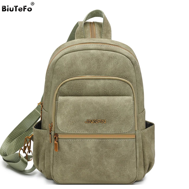 Casual Backpacks Ladies Commuter Daypack Women Shoulder Bags Female Multifunctional Chest Bag Quality Pu Leather Travel Rucksack
Casual Backpacks Ladies Commuter Daypack Women Shoulder Bags Female Multifunctional Chest Bag Quality Pu Leather Travel Rucksack