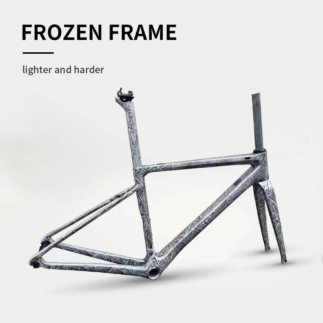 FASTERWAY V3RS Frozen Grey Carbon Road Bike Frame: Road Frameset+Fork+Seat Post+Headset+Clamp,Six Colors Can Be Choosen
FASTERWAY V3RS Frozen Grey Carbon Road Bike Frame: Road Frameset+Fork+Seat Post+Headset+Clamp,Six Colors Can Be Choosen