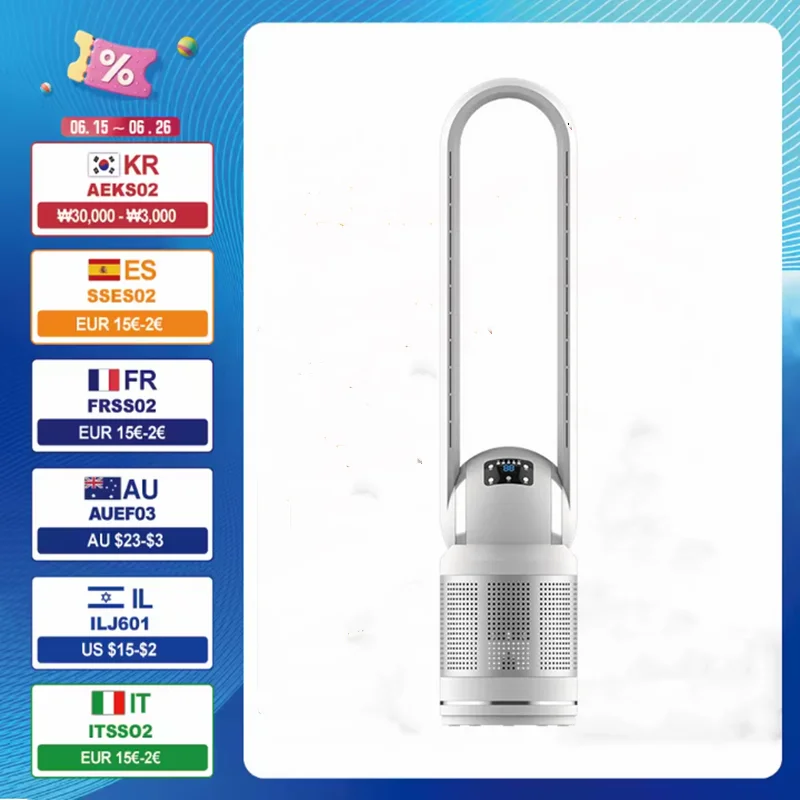 48 Inch Bladeless Fan Electric Fan Air Cooler Floor Standing Fan Room Air Conditioners Cooling Ultra-Quiet Filter Tower Remote
48 Inch Bladeless Fan Electric Fan Air Cooler Floor Standing Fan Room Air Conditioners Cooling Ultra-Quiet Filter Tower Remote