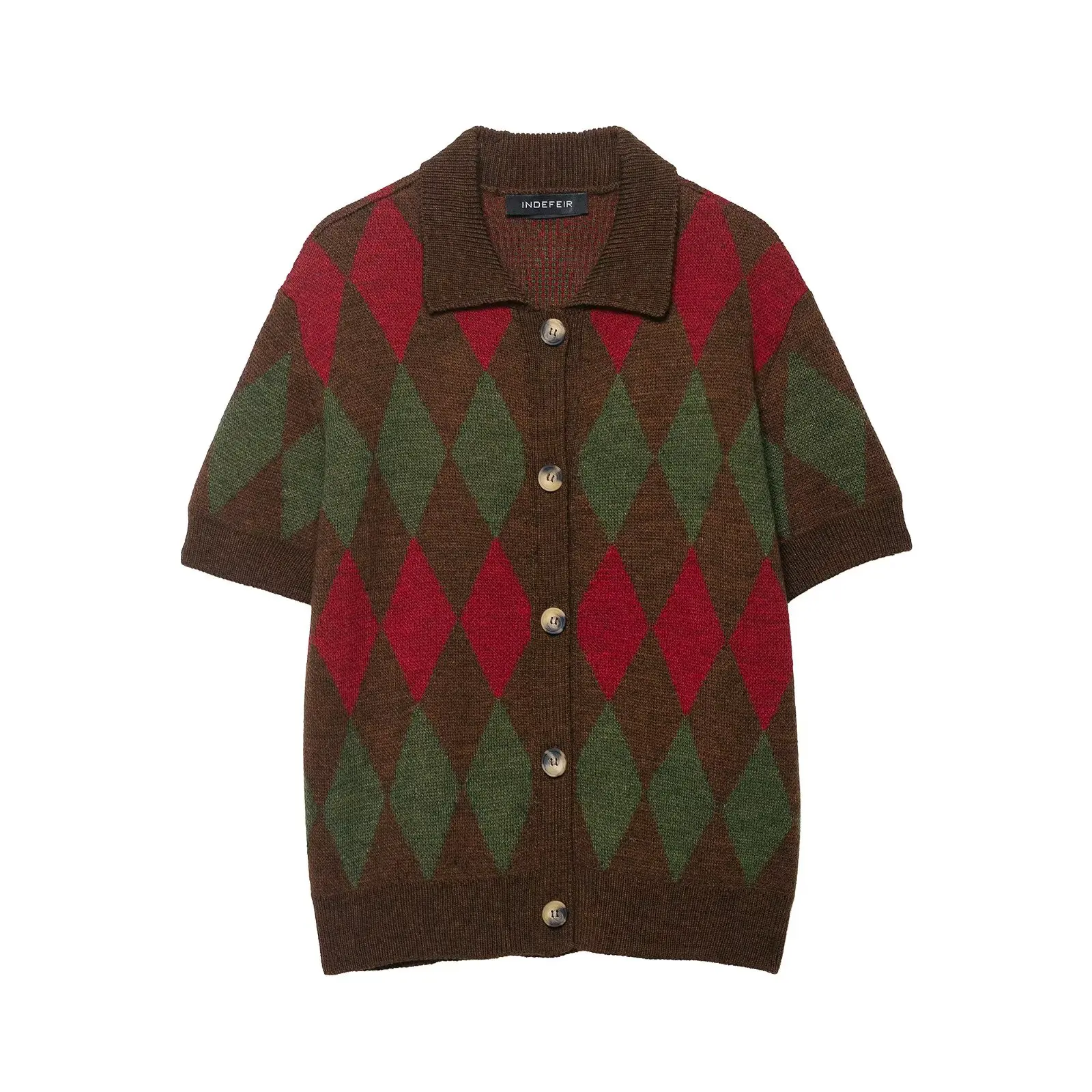 Вязаная осенняя новинка 2025, женская куртка с ромбовидным узором, мода в уличном стиле
Вязаная осенняя новинка 2025, женская куртка с ромбовидным узором, мода в уличном стиле