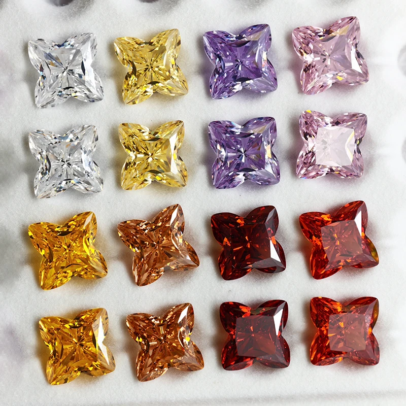 New 5A Pink/White/Yellow/Red/Champagne/Fancy Purple Colors Plum Blossom Cut Cubic Zirconia Loose Gemstones for Jewerly Making 
New 5A Pink/White/Yellow/Red/Champagne/Fancy Purple Colors Plum Blossom Cut Cubic Zirconia Loose Gemstones for Jewerly Making
