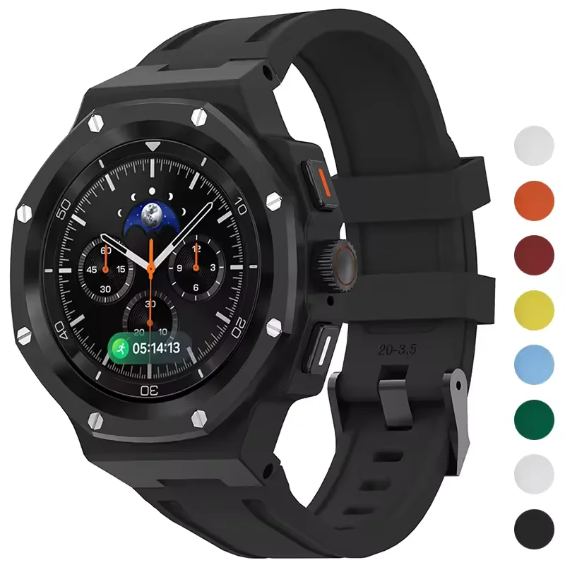 Metal Case Rubber Band For Samsung Watch 8 40mm 44mm 8Classic 46mm Luxury Modification Kit For Watch 8 Refit Kit Accessories
Metal Case Rubber Band For Samsung Watch 8 40mm 44mm 8Classic 46mm Luxury Modification Kit For Watch 8 Refit Kit Accessories