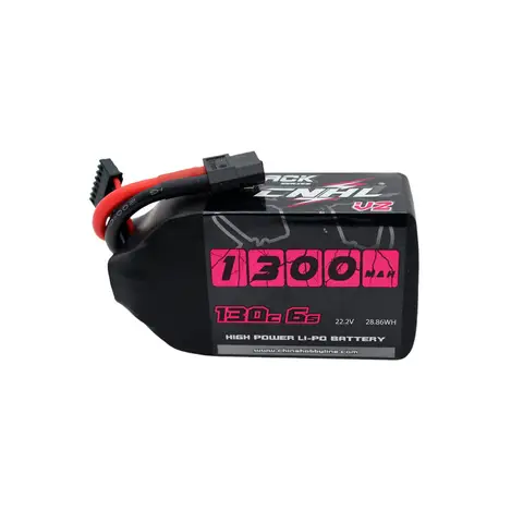 2 sztuki akumulatorów CNHL 1300mAh 22.2V 6S Lipo z wtyczką XT60