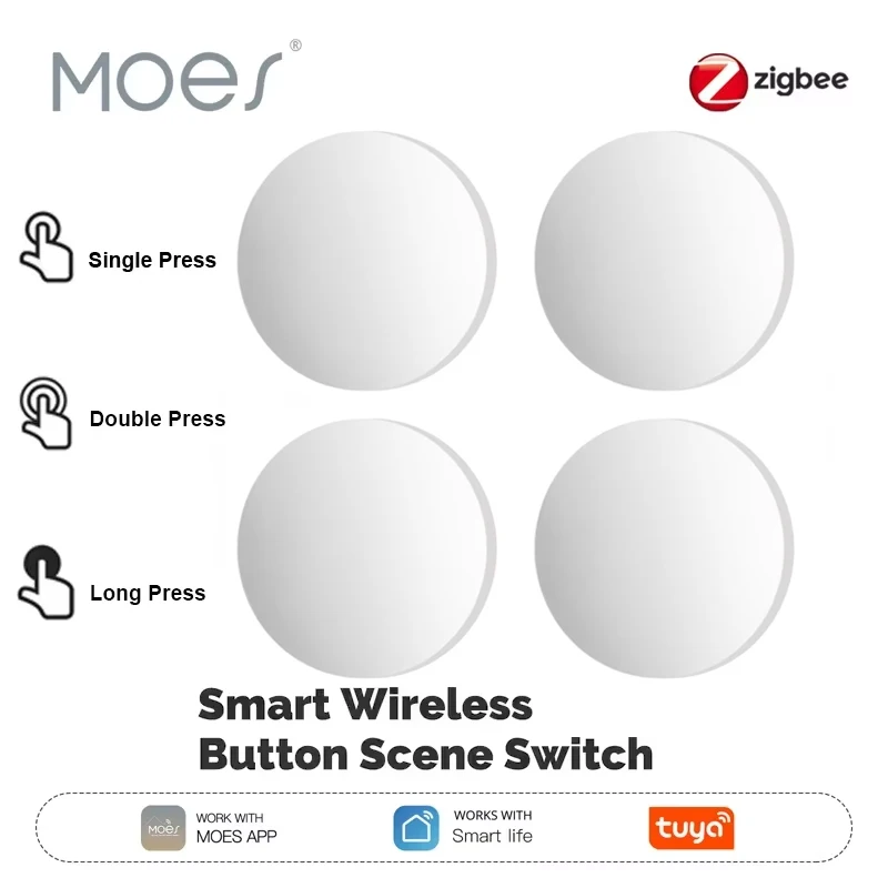 Умный ключевой переключатель MOES, беспроводной пульт дистанционного управления Tuya ZigBee, мобильная настройка, контроллер связи с несколькими сценами, интеллектуальное устройство с питанием от батареи
Умный ключевой переключатель MOES, беспроводной пульт дистанционного управления Tuya ZigBee, мобильная настройка, контроллер связи с несколькими сценами, интеллектуальное устройство с питанием от батареи