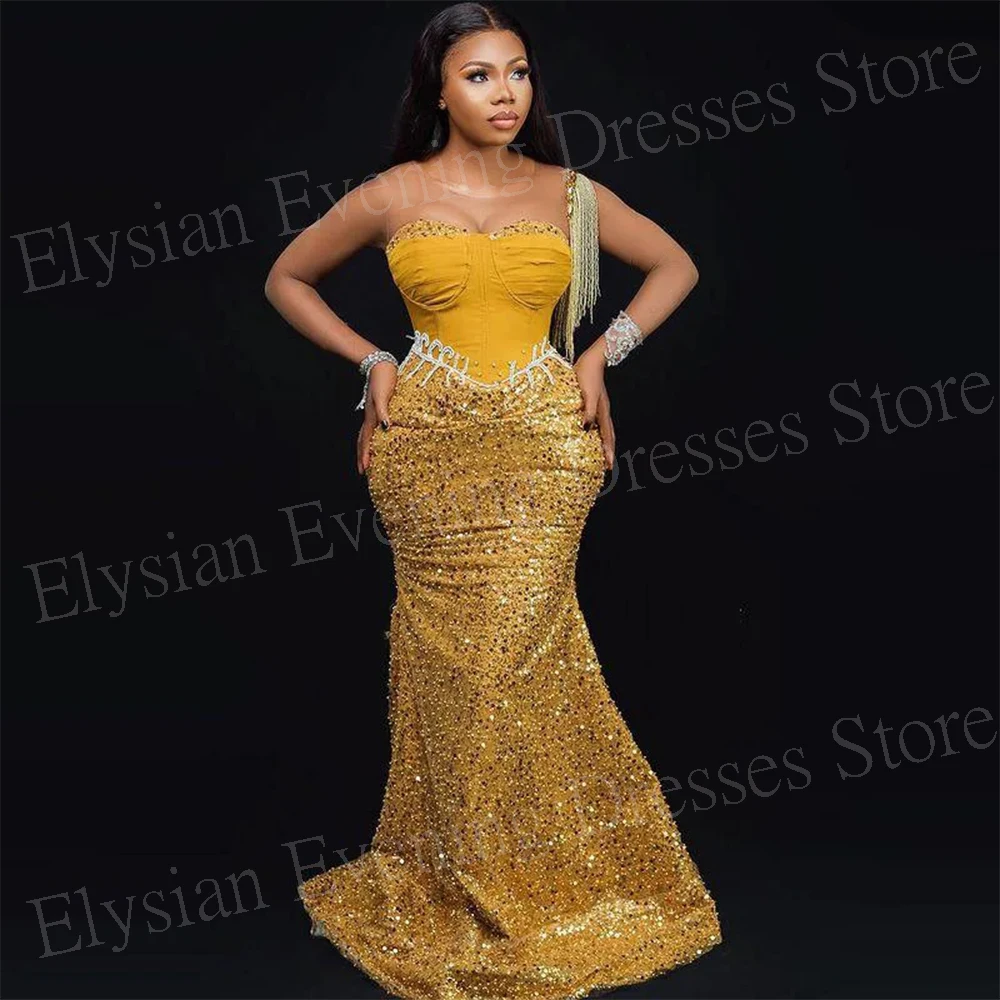 2024 Modern Classic Women's Mermaid Sexy Evening Dresses New Long Sleeve Sequined Prom Gowns Shiny Vestidos De Festa For Party
2024 Modern Classic Women's Mermaid Sexy Evening Dresses New Long Sleeve Sequined Prom Gowns Shiny Vestidos De Festa For Party