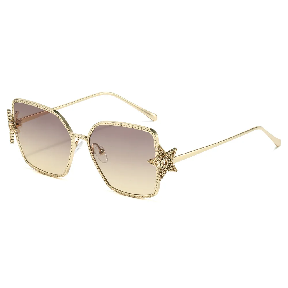 Luxury Square Sunglasses for Women Fashion Five Stars Oversize Vintage Summer Gradient Lens Metal Frame Sun Shades Glasses UV400
Luxury Square Sunglasses for Women Fashion Five Stars Oversize Vintage Summer Gradient Lens Metal Frame Sun Shades Glasses UV400