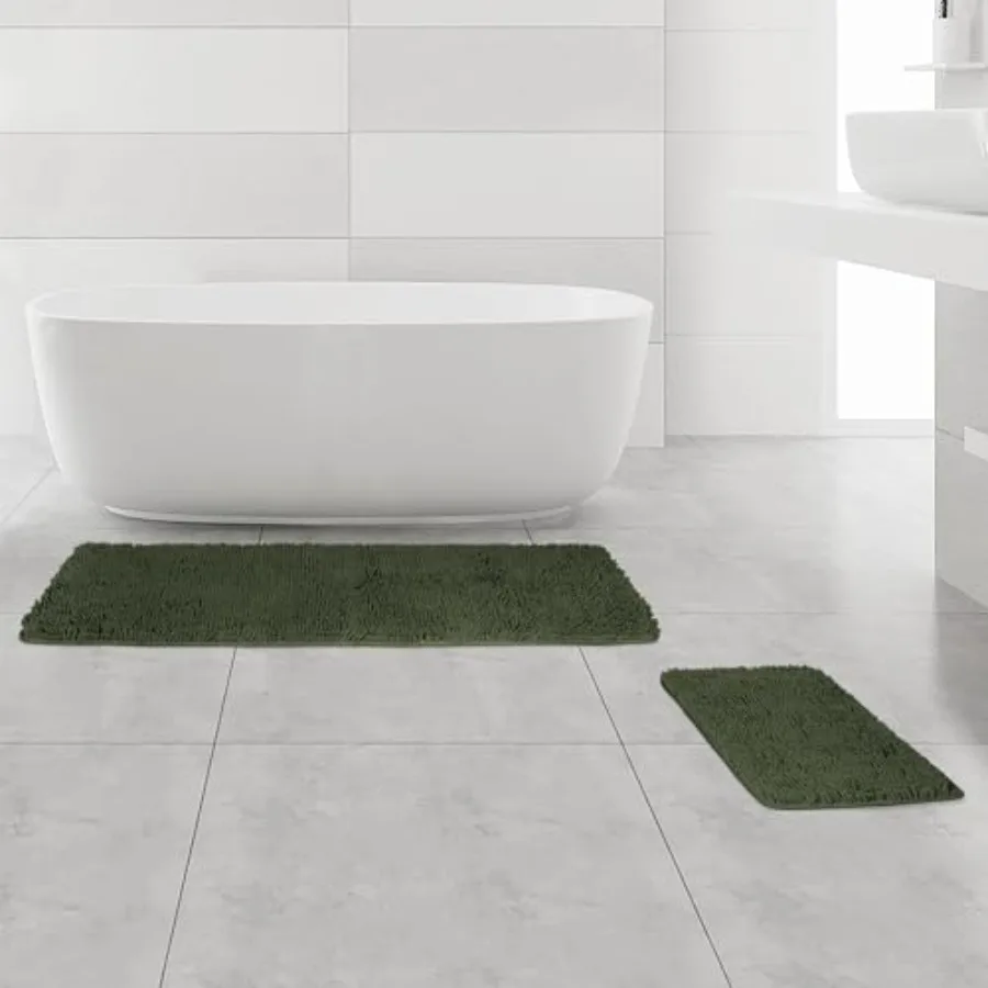 Bathroom Rugs Sets 2 PieceThick Chenille Bath Mats Absorbent and Washable Bath Rug Non-Slip Extra Soft Rugs for Bathroom Floor
Bathroom Rugs Sets 2 PieceThick Chenille Bath Mats Absorbent and Washable Bath Rug Non-Slip Extra Soft Rugs for Bathroom Floor