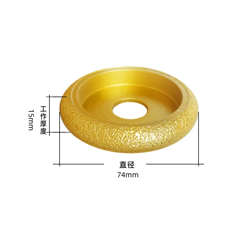 15mm Brazed Diamond Roman Edge Stone Edging Wheel Durable Grinding Head for Angle Grinder Granite Marble Quartz Stone Trimming
15mm Brazed Diamond Roman Edge Stone Edging Wheel Durable Grinding Head for Angle Grinder Granite Marble Quartz Stone Trimming
