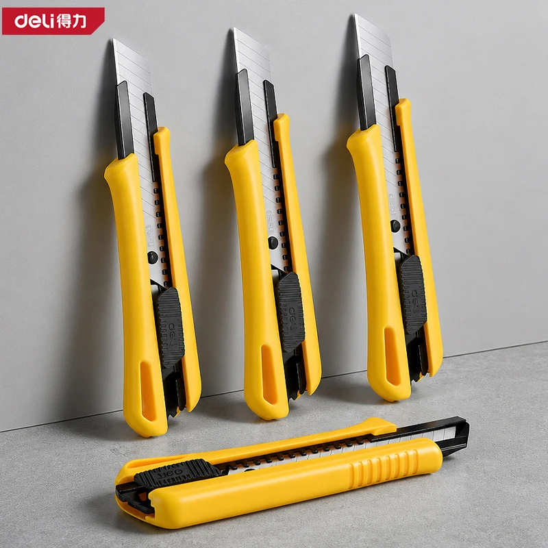 SK5 Steel Blade Utility Knife 18mm Reinforced Track ABS Handle Heavy Duty Hand Tool Box Cutter for Cardboard Wood Plastic
SK5 Steel Blade Utility Knife 18mm Reinforced Track ABS Handle Heavy Duty Hand Tool Box Cutter for Cardboard Wood Plastic