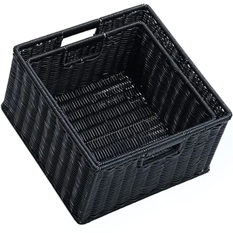 Wicker Storage Baskets for Organizg, Decorative Woven Baskets for Storage with Carryg Handles, Set of 2
Wicker Storage Baskets for Organizg, Decorative Woven Baskets for Storage with Carryg Handles, Set of 2