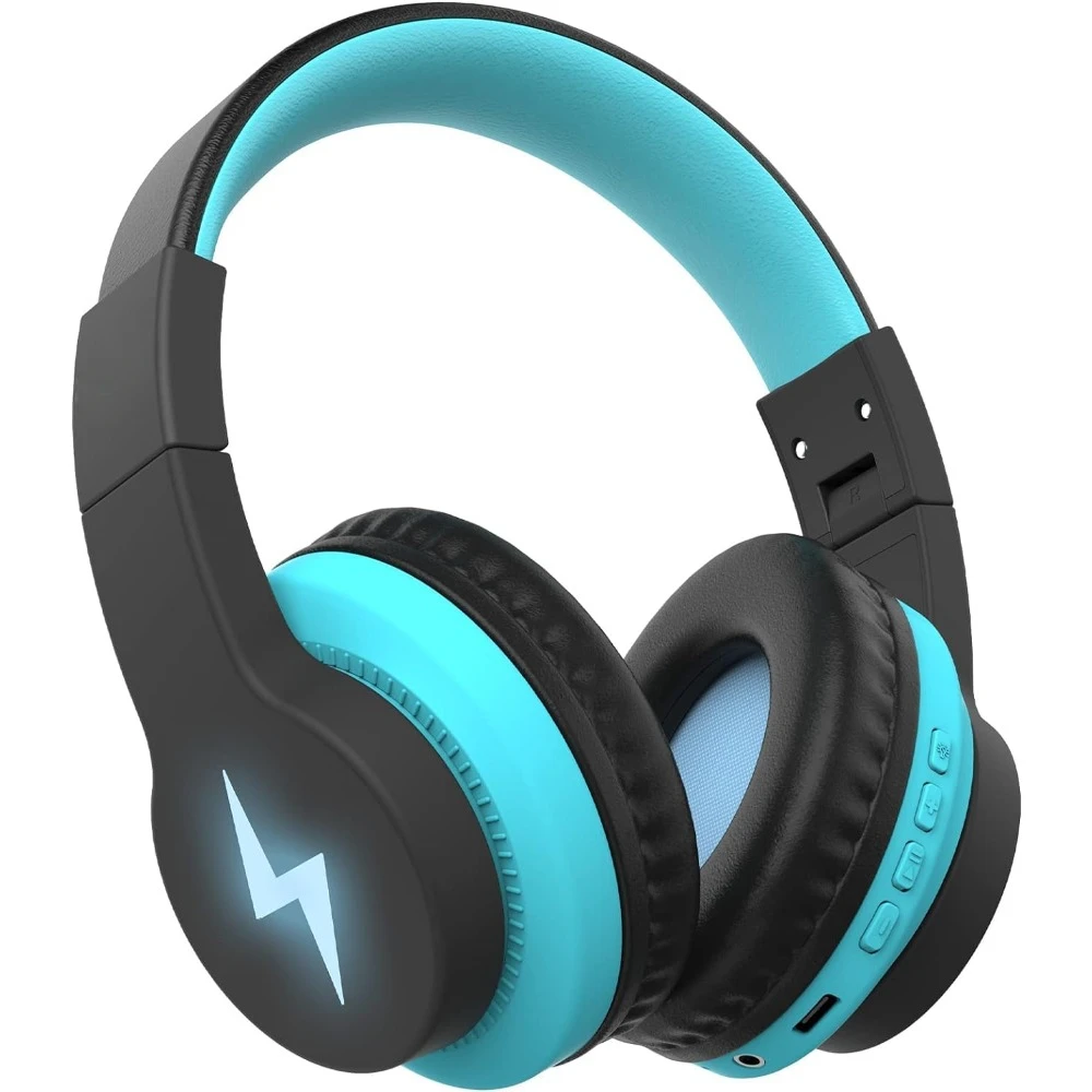 Kids Bluetooth Headphones, 85dB Volume Limit, 45H Playtime, RGB Lights, Mic, AUX
Kids Bluetooth Headphones, 85dB Volume Limit, 45H Playtime, RGB Lights, Mic, AUX