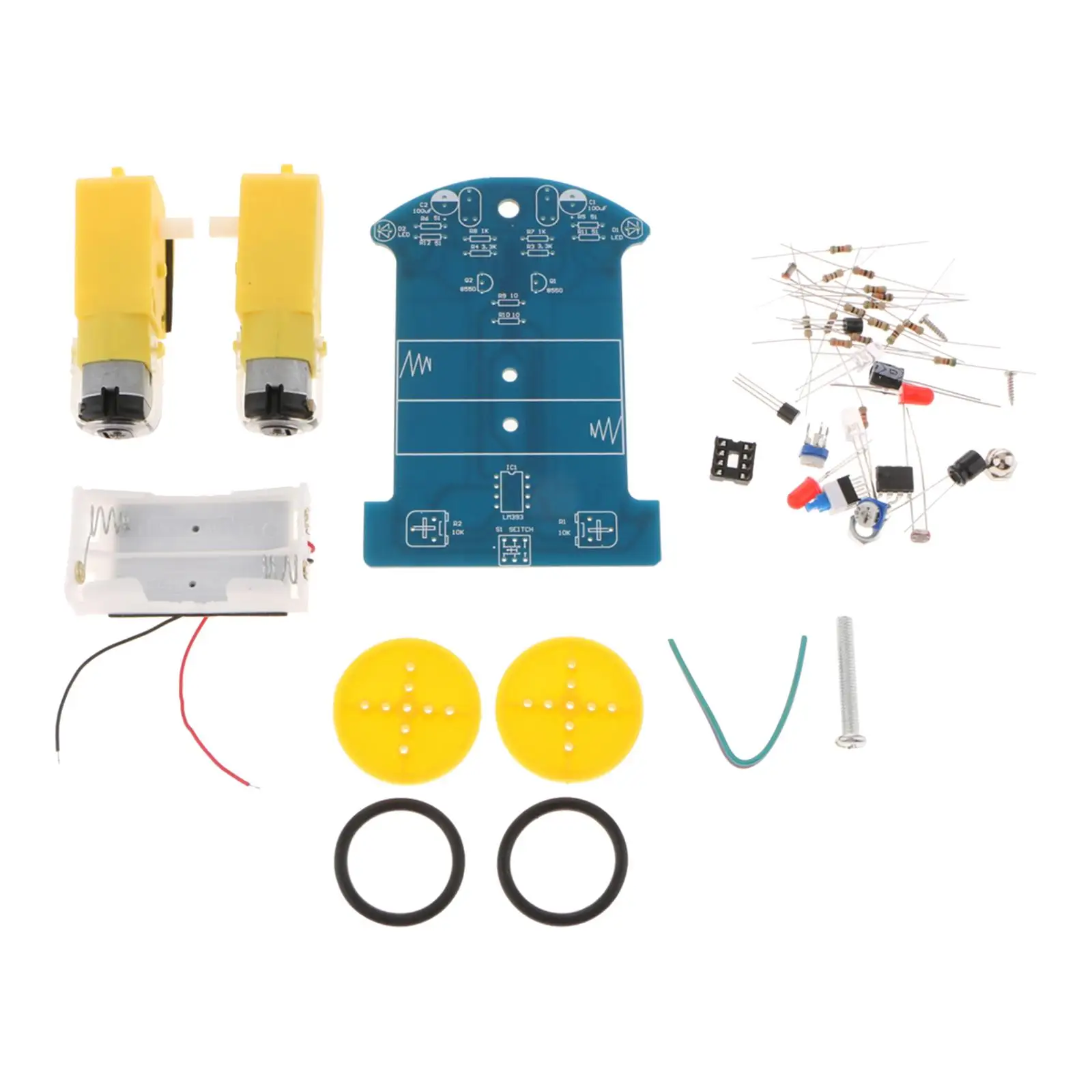 DIY Robot Car Kit Soldering Project Educational Toy DIY Electronic Toy Intelligent Tracking Line Car Kit for Beginner Teens
DIY Robot Car Kit Soldering Project Educational Toy DIY Electronic Toy Intelligent Tracking Line Car Kit for Beginner Teens