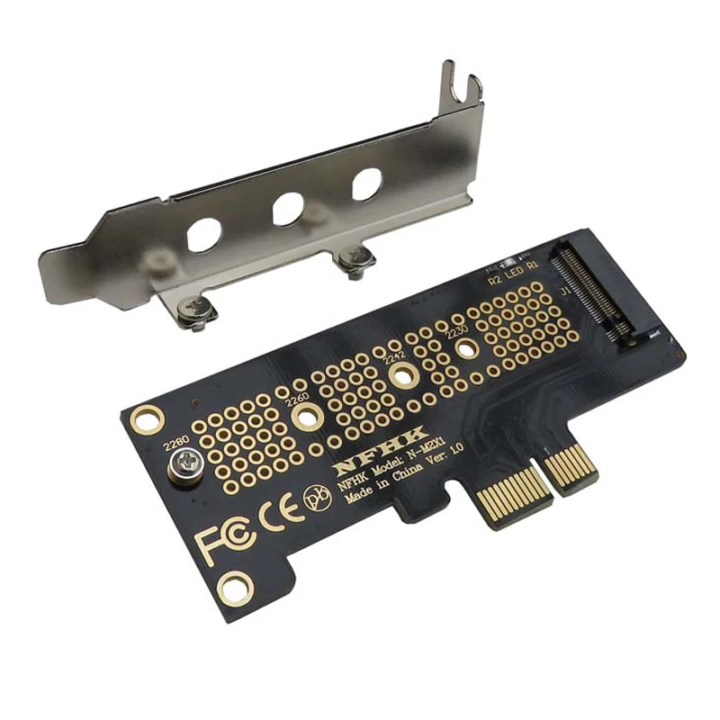 Карта PCIe x1 — M.2 NVMe PCIe M.2 NGFF SSD — адаптер PCIe x1 с кронштейном Адаптер PCI-E M.2 для 2230 2240 2260 2280 M2 SSD
Карта PCIe x1 — M.2 NVMe PCIe M.2 NGFF SSD — адаптер PCIe x1 с кронштейном Адаптер PCI-E M.2 для 2230 2240 2260 2280 M2 SSD