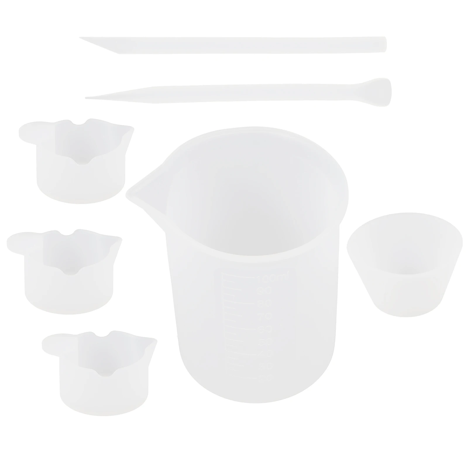 1 set Measuring Cups Silicone Resin Mixing Tools 100ml Crystal Epoxy Dosing Set Stirring Spatula Crafting Supplies Jewelry 
1 set Measuring Cups Silicone Resin Mixing Tools 100ml Crystal Epoxy Dosing Set Stirring Spatula Crafting Supplies Jewelry