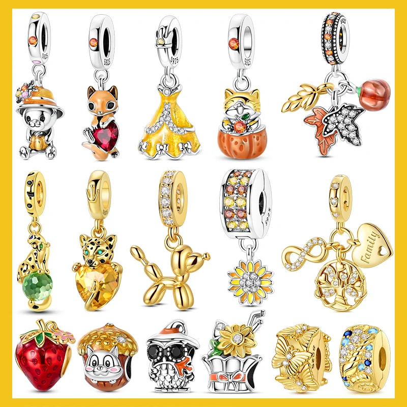 Стерлингового Серебра 925, золотые подвески, бусина, белка, кленовый лист, леопардовый кулон, подходит для изготовления браслетов, женские ювелирные изделия
Стерлингового Серебра 925, золотые подвески, бусина, белка, кленовый лист, леопардовый кулон, подходит для изготовления браслетов, женские ювелирные изделия