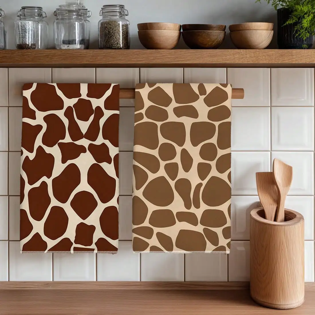 2PCS Kitchen Towels Minimalist Deer Pattern Print 40*60cm Modern Style Rectangular Microfiber Kitchen Towels, Dishcloths, Tablecloths, Hand Towels, Kitchen Decor, Home Decor, Neighbor Housewarming Gift, Perfect For Kitchen And Bathroom Use, Suitable For H
2PCS Kitchen Towels Minimalist Deer Pattern Print 40*60cm Modern Style Rectangular Microfiber Kitchen Towels, Dishcloths, Tablecloths, Hand Towels, Kitchen Decor, Home Decor, Neighbor Housewarming Gift, Perfect For Kitchen And Bathroom Use, Suitable For H