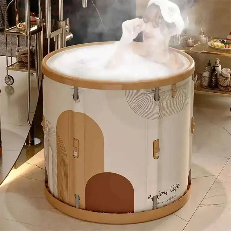 Modern Minimalist Round Folding Bathtub Household Bath Barrel Hotel Villa Bathroom Bidet Outdoor Camping Portable Shower Bucket
Modern Minimalist Round Folding Bathtub Household Bath Barrel Hotel Villa Bathroom Bidet Outdoor Camping Portable Shower Bucket