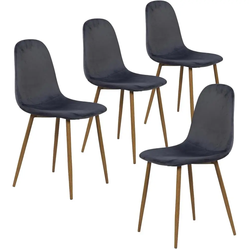 Mid-Century Modern Velvet Upholstered Dining Chairs with Metal Legs, Ideal for Kitchen, Dining Room, Living Space, or Restaurant
Mid-Century Modern Velvet Upholstered Dining Chairs with Metal Legs, Ideal for Kitchen, Dining Room, Living Space, or Restaurant