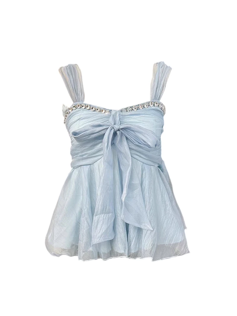Sweet Sle Sexy Girl Heavy Work Diamond Embellied Strap Vest Women Summer Pure Desire Sexy Slimming Beautiful Top
Sweet Sle Sexy Girl Heavy Work Diamond Embellied Strap Vest Women Summer Pure Desire Sexy Slimming Beautiful Top