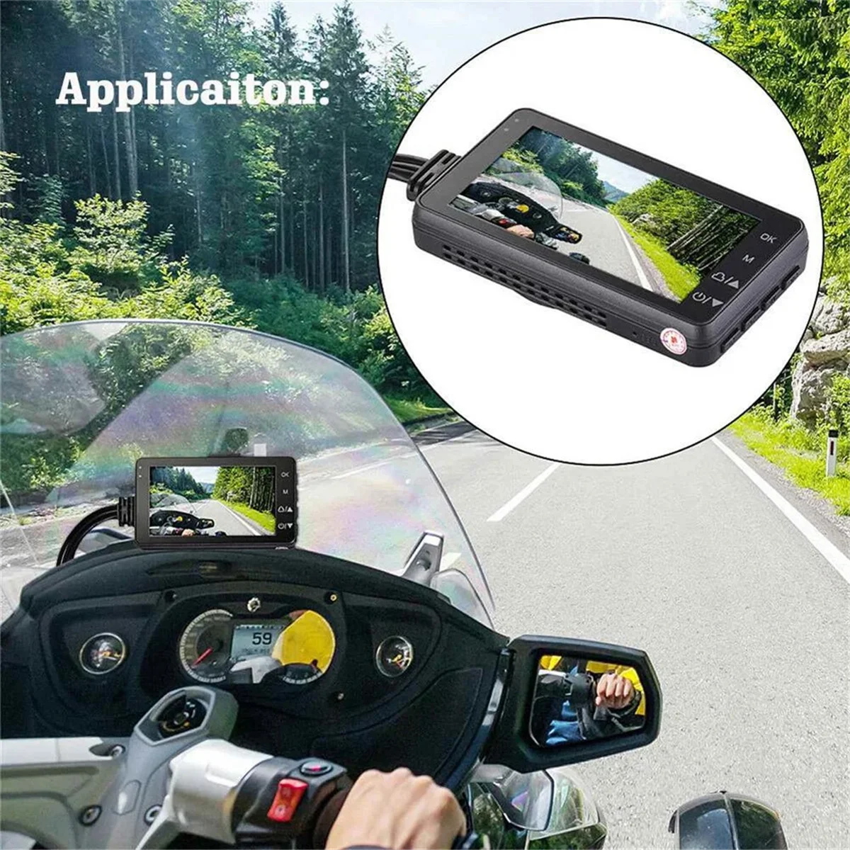 A02R Motorcycle DVR Dash Camera with Front Rear Camera Dual Video Loop Recording Waterproof Motorbike Driving Recorder Cam
A02R Motorcycle DVR Dash Camera with Front Rear Camera Dual Video Loop Recording Waterproof Motorbike Driving Recorder Cam