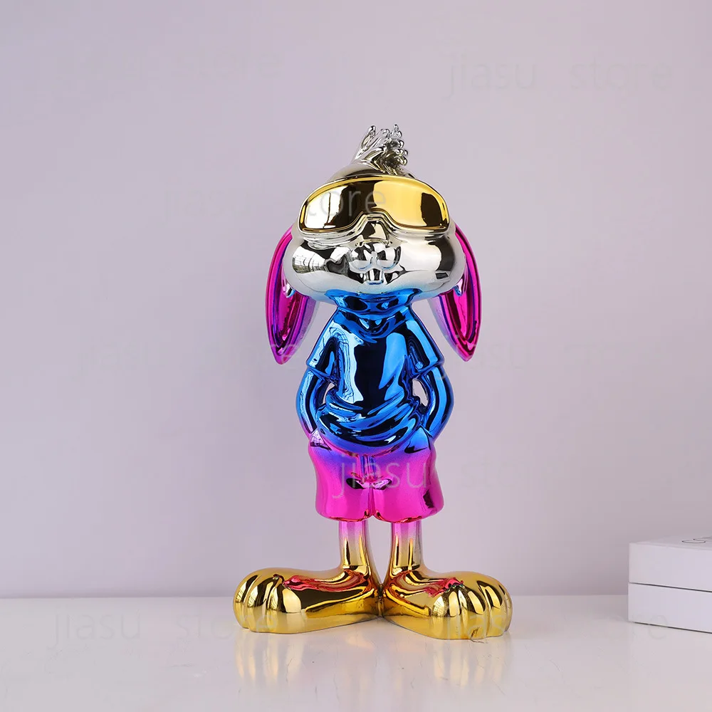 Light Luxury Rabbit Statue, Electroplated Mirror Surface Craft, Modern Home Desktop Decoration
Light Luxury Rabbit Statue, Electroplated Mirror Surface Craft, Modern Home Desktop Decoration